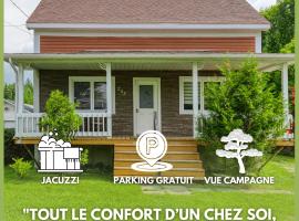 Le Natural Lodge - Idéal Famille & Groupe x8 - Weekend & Vacances Détente - Jacuzzi Vue Campagne Dégagée - Quartier Calme - Jardin - Terrasse - Barbecue - 10min des lacs - Parking privé & Borne Voiture Électrique - Check In Flexib - Linge de maison fourni, ξενοδοχείο σε Stratford