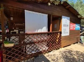 Olive Grove Beachside Cabins 80m from Beach Air-conditioned with Family Spirit under Biokovo