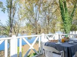 Mobil-home 6 personnes avec terrasse et vue rivière - API-1-52-544