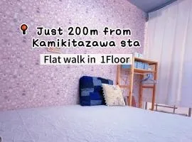 25平米1Floor studio Max 4P 上北沢sta 4mins Akira&chacha guest home