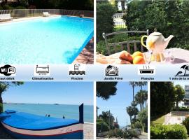 220m2 Rez de jardin en bord de mer، فندق في كاجنيس سور مير
