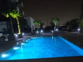 CASABLANCA BORD dE MER A 200 m DE LA PLAGE Appartement Haut de gamme 2 Chambres avec 2 Salles de bain Piscine Salle de Sport plage