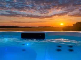 Private Villa for 6 with Hot Tub Fireplace and Breakfast Near Lund