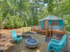 Unplugged Retreat! Unique Yurt with Deck in Smokies