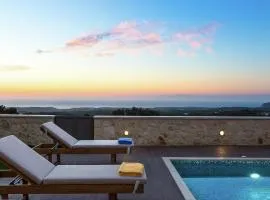 New villa with private pool, privacy, near sea and Arkadi monastery on NW coast