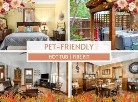 Pet-Friendly, Hot Tub, Fire Pit, King Beds - Walk to Main St!