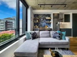 Stylish, brand new, secure apartment with pool