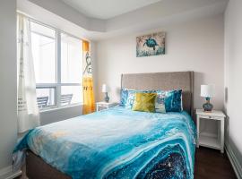 2BD 2BR Panoramic View Sheppard Metro Free parking, hotel v destinaci Toronto