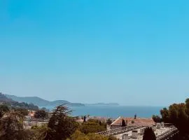 Quiet, sea view terrace, parking, air conditioning, beach, x6