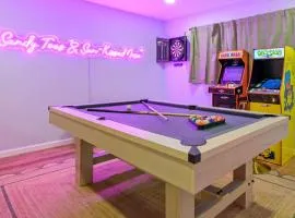 Resort Style Backyard Pool Movie Game Room
