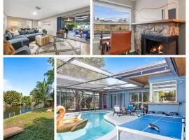Canal views featuring indoor pool