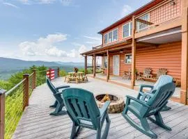 Mtn-View Cabin Deck and Pets Welcome in Murphy