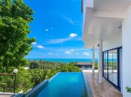 Luxury 4 bedroom 4 bathroom sea view bathtub pool villa in Bangpor Beach, Koh Samui, Thailand