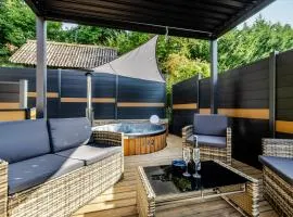 Spa privatif - La Courtisane - Terrasse 40m2 - love-room-alsace-67