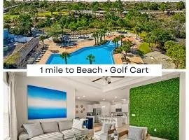 4 Bedroom Sleeps 10 Beach Resort pool, Golf Cart included! Sunsets