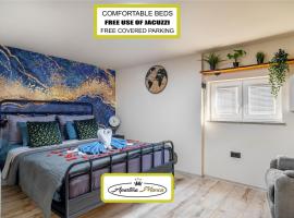 Apartma Manca，位于Jesenice na Dolenjskem的带热水浴缸的酒店