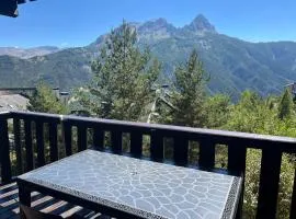 Studio terrasse sud vue montagnes Pra Loup 1500