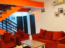 PS Villa 3bhk Baga、アーポラのキッチン付きホテル