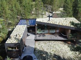 Villa Jäkälä - An architectural wooden villa by the lake, Hotel in Rokua