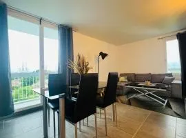 Appart 2 chambres Cergy, dernier étage ascenseur