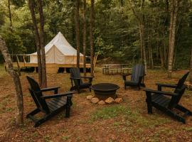 Radiant Stargazing Bell Tent Oasis Near Sinking Creek, Missouri, glamping site in Bunker