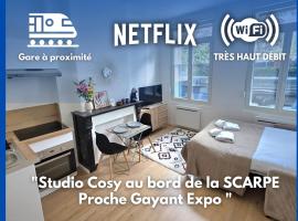 Studio le Lac - Netflix Wifi Parking Gare - Douai, hotel in Douai