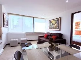 Bellini 3, Puerto Santa Ana, Suite Ejecutiva con vista, lavadora, secadora, wiffi