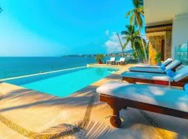 Luxury Beachfront Escape with Rooftop Pool - Views