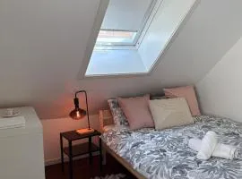 In the middle of Bergen City in a real Bergenshus from the 18th Century