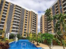 1 BR Taytay Condo WIFI Cignal Netflix Pool Patio