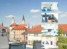 Panorama Stadtblick Penthouse 105qm Maisonette Oldtown