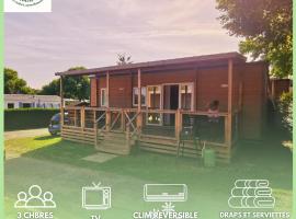 Houlgate - 045 - Mobilhome PREMIUM 3 chambres 6 personnes tout confort Camping 5 étoiles, hotel i Houlgate
