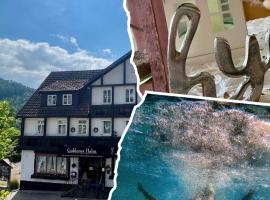 B&B Self-Check-In GOLDENER HAHN - Hyggelige Budgetzimmer mit Panorama Hallenbad, hotel in Baiersbronn