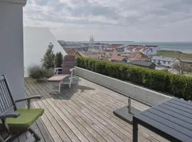 Flot Lejlighed I To Plan Med Udsigt Over Ebeltoft Vig Og Tæt På Bymidten