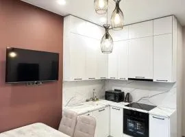 In the very center of the city near the mega park and walking distance to the Arbat