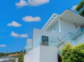 Bobut beach, Koh Samui, Thailand, half mountain sea view, four-bedroom, four-bathroom villa B