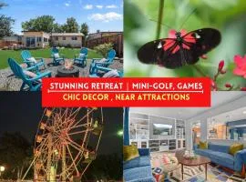 Coffee Themed - Cozy Family Getaway - Sleeps 12 - Mini Golf BBQ Yard