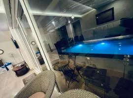 Sky villa with a Hill view
