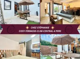 Chez Stéphanie - Cosy, CLIM, Terrasse, Stationnement, 4 personnes