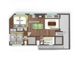 65m2 Free parking Modern Japanese style Toys for kids Great sunlight Kids can relax, parkol&oacute;val rendelkező hotel Kasukabe v&aacute;ros&aacute;ban