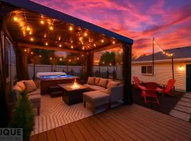 Nordic Spa Retreat - Hot Tub - King Bed - Firepit - BBQ