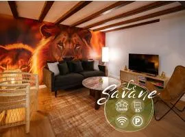 Le Savane - Grand Triplex Confort & Chaleureux, 2 Salons