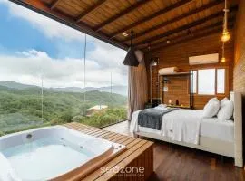 Apto c/ chimenea, jacuzzi y vista increíble VST027