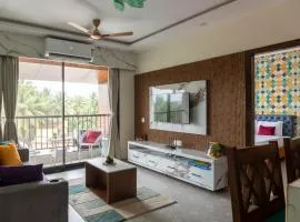 1bhk with Pool & Wifi near Candolim beach