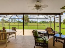 Sunny Port St Lucie Home Lanai and Golf Course View