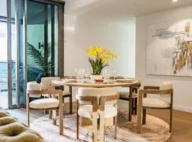 3Bed Apt in Queen's Wharf - level 33 City and Riverview with Carpark