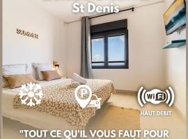 Studio &Ocirc; Calm - Confort & s&eacute;r&eacute;nit&eacute;, proche a&eacute;roport、サン・ドニの宿泊施設