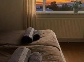 Ocean view room in urban center
