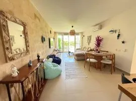 Seashell Sidi Abdelrahman Luxury Ground Chalet 3 BR 2 Bathrooms With Maid Room Bathroom for Families only , Direct on Pool