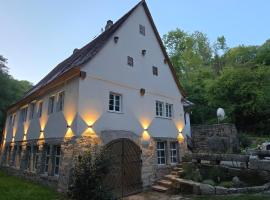 Tauberblick Obere Walkmühle, villa en Rothenburg ob der Tauber